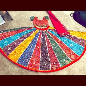 Navratri chaniya choli! Colorful skirt!